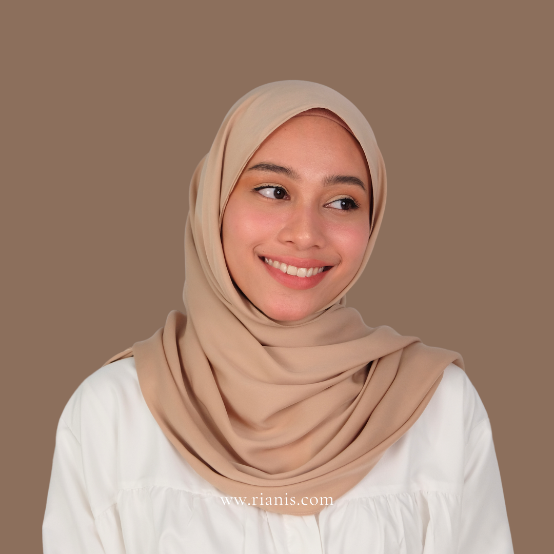 HASYA SHAWL - NUDE BROWN