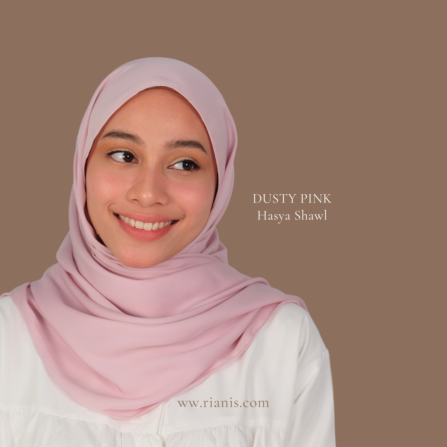 HASYA SHAWL - DUSTY PINK